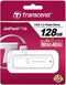 Transcend JetFlash 730 - USB-stick 128GB - USB 3.2 Gen 1 - Wit