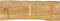 vidaXL - Tafelblad - met - natuurlijke - rand - 120x40x3,8 - cm - massief - mangohout