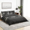vidaXL - Dekbedovertrekset - 135x200 - cm - katoen - zwart