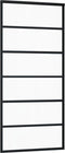 vidaXL - Schuifdeur - met - beslag - 90x205 - cm - aluminium - en - ESG-glas