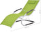 vidaXL - Ligbed - met - kussen - aluminium - en - textileen - groen