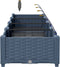 vidaXL - Tuinplanten - met - Waterirrigatiesysteem - - - 4 - stuks - - - Grijs