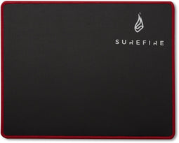 SureFire Silent Flight 320 - Gaming muismat - Antislip rubberen onderkant - Zwart/rood