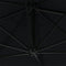 vidaXL - Wandparasol - met - metalen - paal - 300 - cm - blauw