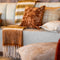 Dutch Decor Sierkussen Amber - Velvet - Koper - 45x45 cm (BxD) - Polyester - Kleur Brown Patina