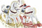 Kerstversiering DKD Home Decor Paard Hars (14 x 4 x 11 cm) (2 Stuks)