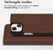 Accezz iPhone 14 - Premium Leather Slim Bookcase - Echt Nappa leer - Bruin