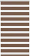 vidaXL - Zebra - rolgordijn - 75x100 - cm - stofbreedte - 70,9 - cm - polyester - bruin