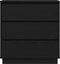 vidaXL - Nachtkastje - met - LED, - zwart - eiken, - 71x34,5x75 - cm, - bewerkt - hout