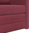 vidaXL - Vloersofa - Bed - 2-in-1 - Bordeauxrood - 74x77x81 - cm - Stof