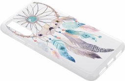 Hoesje Siliconen Geschikt voor Huawei P20 Pro - Design Backcover siliconen - Meerkleurig / Dream Catcher Feathers