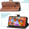iMoshion Hoesje Geschikt voor Samsung Galaxy M11 / A11 Hoesje Met Pasjeshouder - iMoshion Luxe Bookcase - Bruin