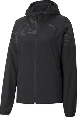 PUMA RUN WOVEN Q4 JACKET - Hardlopen - Weather protection - Puma Black