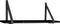 House Nordic Forno - Wandplank - Houten met leren riemen - Zwart - 120x20 cm