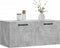 vidaXL - Wandkast - 80x36,5x35 - cm - bewerkt - hout - betongrijs