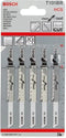 Bosch T 101 BR - Decoupeerzaagbladen - HCS vrijhoek- en tandgeslepen - (5 stuks)