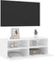 vidaXL - Tv-wandmeubel - 80x30x30 - cm - bewerkt - hout - wit