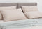 Zohome Kussensloop Lino - Kussenhoes van 50x50 cm - 1 stuk - 100% Katoen - Beige