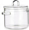 Vivalto Kookpan met deksel - borosilicaat glas - 1.8 L - D15 x H15 cm - transparant