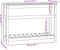 vidaXL - Plantenbak - met - schap - 111,5x34,5x81 - cm - massief - grenenhout