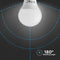 V-TAC VT-270 - LED Bulb - E14 - 7W - 600 Lumens - 3000K - Wit