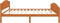 vidaXL - Bedframe - massief - grenenhout - honingbruin - 140x200 - cm