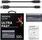 Adata Elite SE880 - Externe SSD 500GB - USB 3.2 Gen2x2 20Gb/s - Titanium
