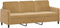 vidaXL - Driezitsbank - 180 - cm - fluweel - bruin