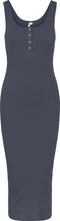 Pieces PCKITTE - Tank Midi Dress - Katoen met knoopjes - Zomerjurk - Maat XS