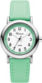 Garonne KV31Q467 - Kinderhorloge 27 mm - Spatwaterdicht - Zilverkleurig-mintgroen