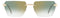 Dsquared2 D2 0102/S - Heren Zonnebril - Ovaal Metaal met spiegelglazen - Goudkleurig