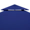 vidaXL - Vervangend - tentdoek - prieel - 310 - g/m² - 3x3 - m - donkerblauw