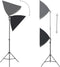 vidaXL - Fotostudioset - met - softboxlampen, - achtergrond - en - reflector