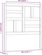 vidaXL - Hoofdbord - 106x4x104 - cm - massief - grenenhout - honingbruin