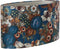 Light & Living Lampenkap ovaal Bloom - Blauw - 58x24x32cm - Oosters