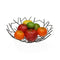 Fruitschaal Versa Zwart Metaal Staal 30 x 9 x 30 cm