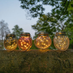 Buitenverlichting zonne energie - solar tuinverlichting - set van 4