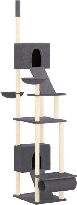 vidaXL - Kattenmeubel - vloer - tot - plafond - 277-303 - cm - donkergrijs