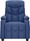 vidaXL Fauteuil verstelbaar stof blauw