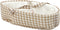 Babypop met draagbaar bedje - 35x17x8 cm - beweegbaar - educatief