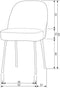 BePureHome Vogue Eetkamerstoel - Fluweel - Donker Groen - 83x50x57