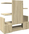 Bureau organiser 49x20x52,5 cm bewerkt hout sonoma eikenkleurig