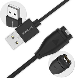 iMoshion USB-A oplaadkabel - Geschikt voor de Garmin Forerunner, Fenix, Instinct, EPIX, Venu, Vivomove, Vivosport & Vivoactive - Smartwatch Cable Oplader - 1 meter