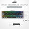 Mechanisch toetsenbord, draadloos, gaming Bluetooth met RGB, tri-modi gaming toetsenbord QWERTZ (BT5