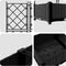 vidaXL - Tuinplanter - met - Trellis - 2 - stuks - Zwart - 80x40x125,5 - cm