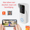 Living Needs Videodeurbel - Draadloze Deurbel met Camera - 1080P HD - Grijs