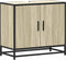 vidaXL - Wastafelkast - 65x33x60 - cm - bewerkt - hout - sonoma - eikenkleurig