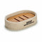 Zeepschaal Beige Hars 8 x 2,5 x 12,5 cm (12 Stuks)