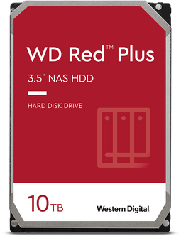 Western Digital Red Plus - NAS harde schijf - 10TB - 256MB cache (1x)