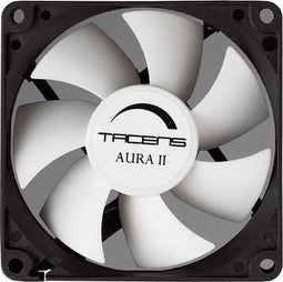 Tacens Aura II - Ventilator 80mm - 1500 RPM - Zwart/Wit